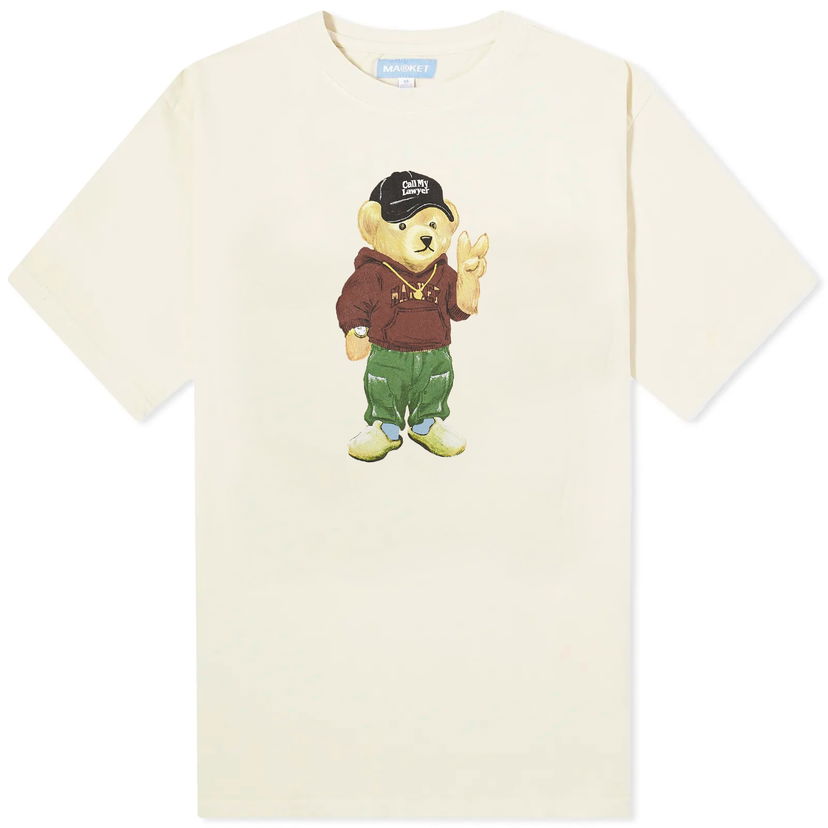 Тениска MARKET Peace Bear T-Shirt Бежово | 399002004-ECR