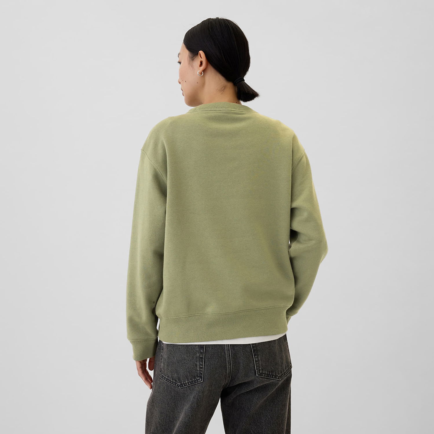 Суитчър GAP Logo Crew Olive Cord Зелено | 554936-34, 1