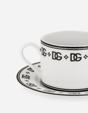 Домашен декор Dolce & Gabbana Dolce & Gabbana Tea Cup & Saucer Set Бяло | TC0S11TCALHU0082, 2