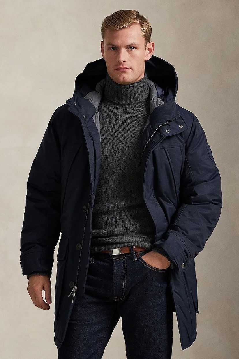 Парка Polo by Ralph Lauren Winter Hooded Down Parka Тъмно синьо | 710968114001