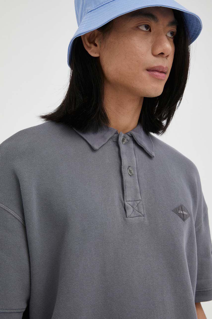 Поло тениска American Vintage Polo Shirt Сиво | MIZU03B, 0
