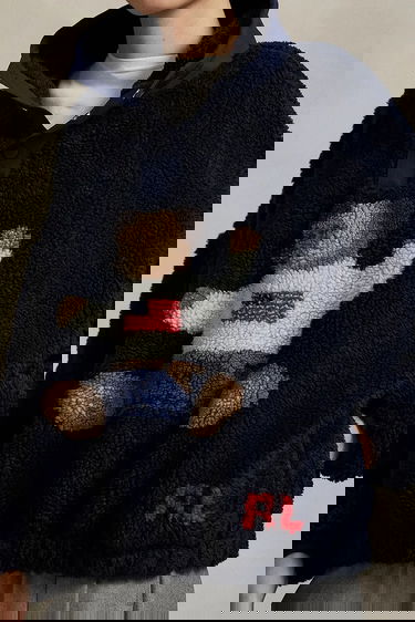 Суитчър Polo by Ralph Lauren Polo Ralph Lauren Fleece Pullover with Bear Тъмно синьо | 211971768, 3