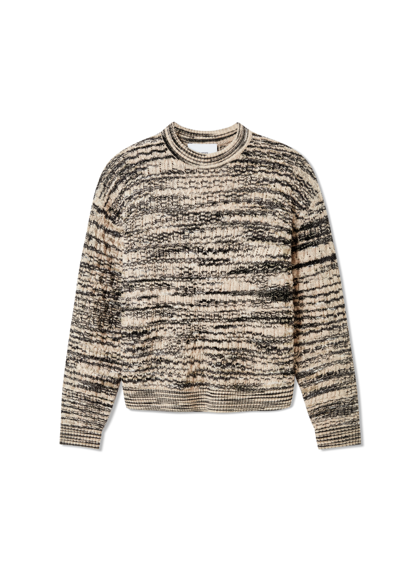 Пуловер AXEL ARIGATO Noah Textured Striped Knit Sweater Многоцветен | A3296001