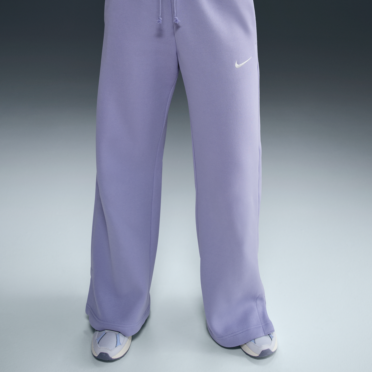 Суитчър Nike Sportswear Phoenix Fleece High-Waisted Wide-Leg Pants Лилаво | DQ5615-533, 1