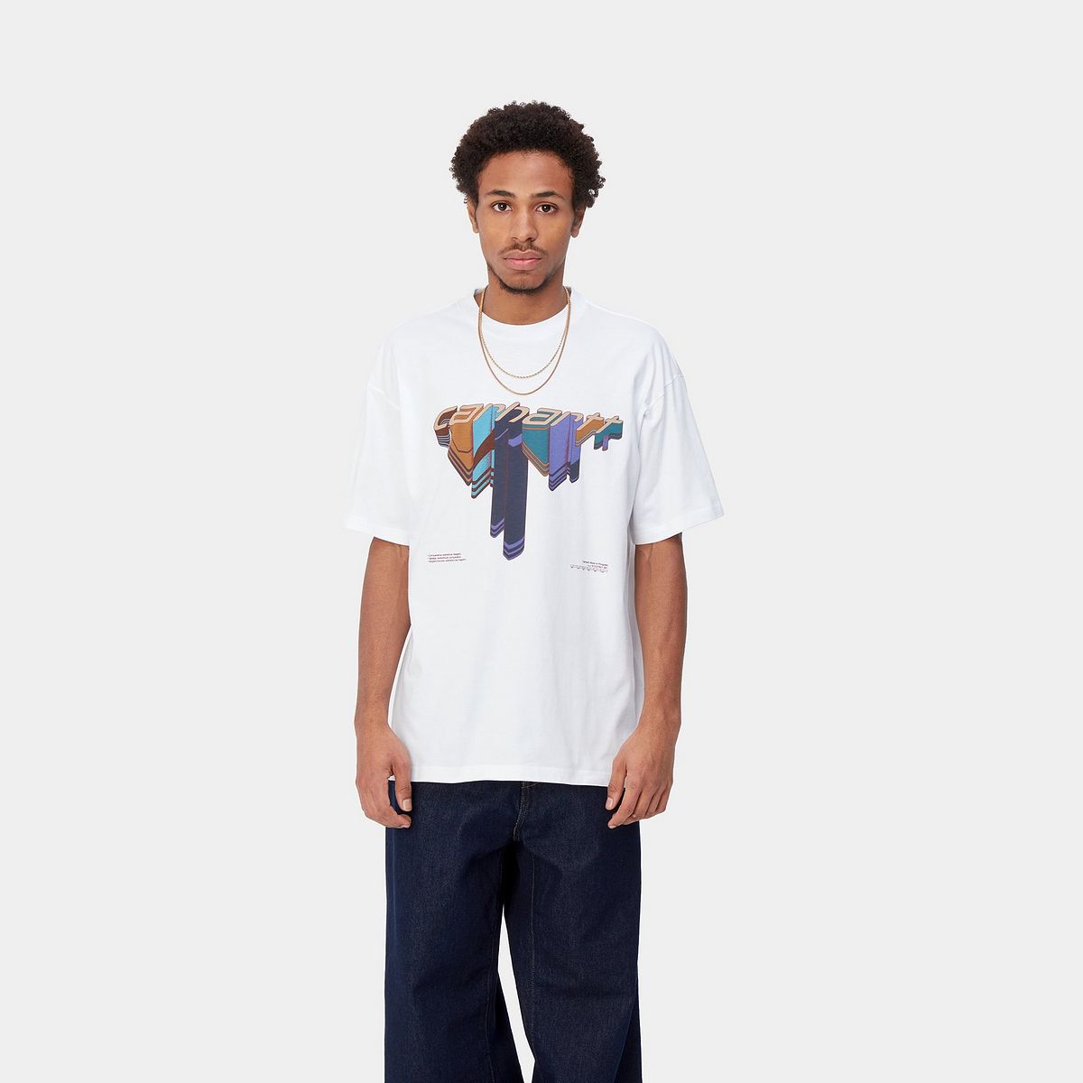 Тениска Carhartt WIP Diagram Script T-Shirt Бяло | I033176_02_XX, 0
