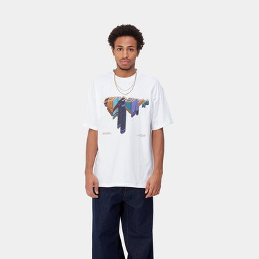 Тениска Carhartt WIP Diagram Script T-Shirt Бяло | I033176_02_XX, 0