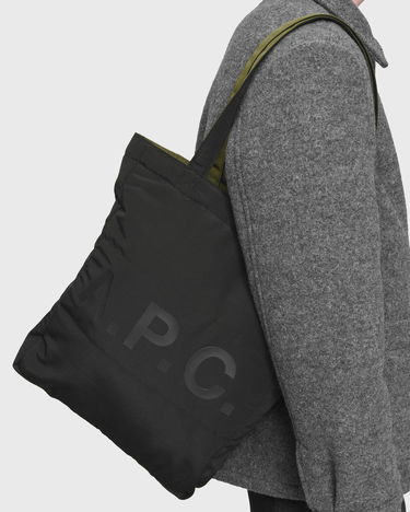 Голяма пазарска чанта A.P.C. LOU Quilted Reversible Tote Черно | PSALL-M61892-TJD, 2
