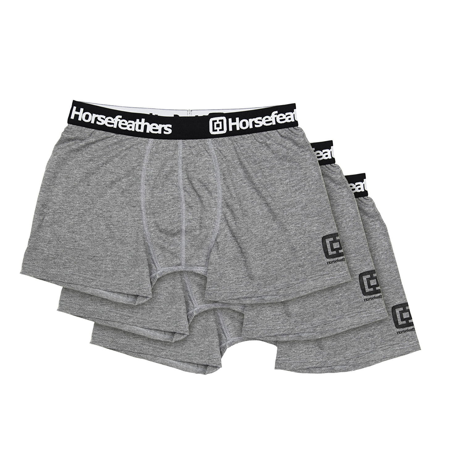 Боксерки Horsefeathers Boxers Dynasty 3-Pack Boxer Shorts Heather Gray Сиво | AM067C, 0