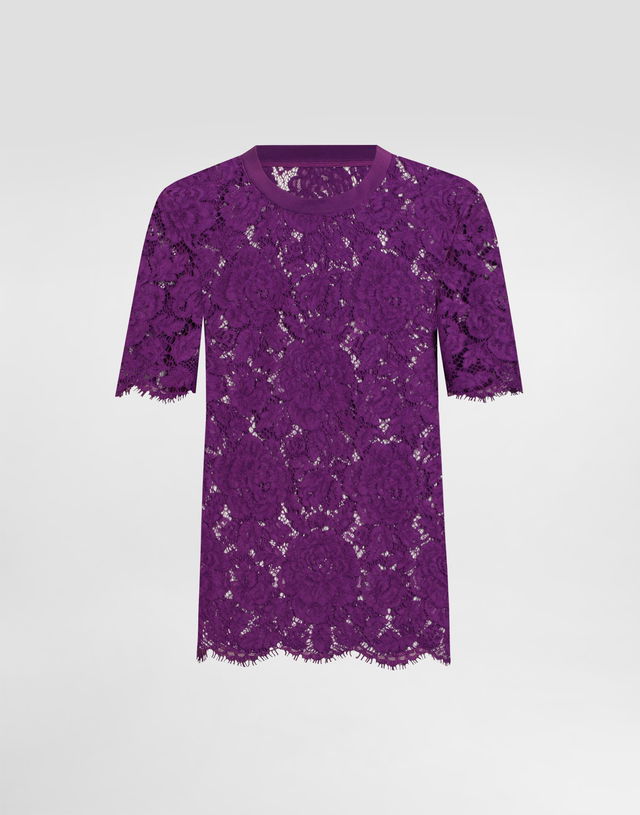 Dolce & Gabbana Cordonetto Floral Lace Top