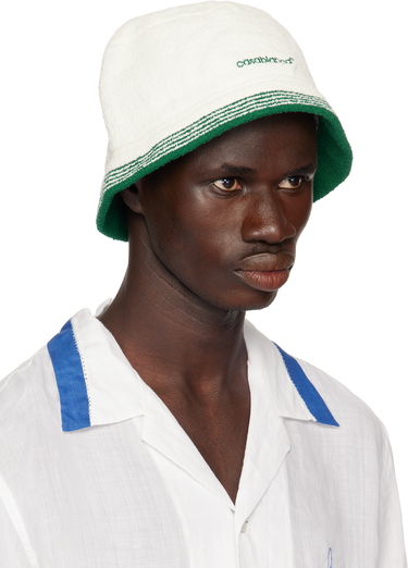 Шапка Casablanca Casablanca Embroidered Bucket Hat Бяло | APS25-HAT-071-02, 2