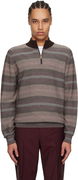 Paul Smith Hazy Stripe Zip Sweater