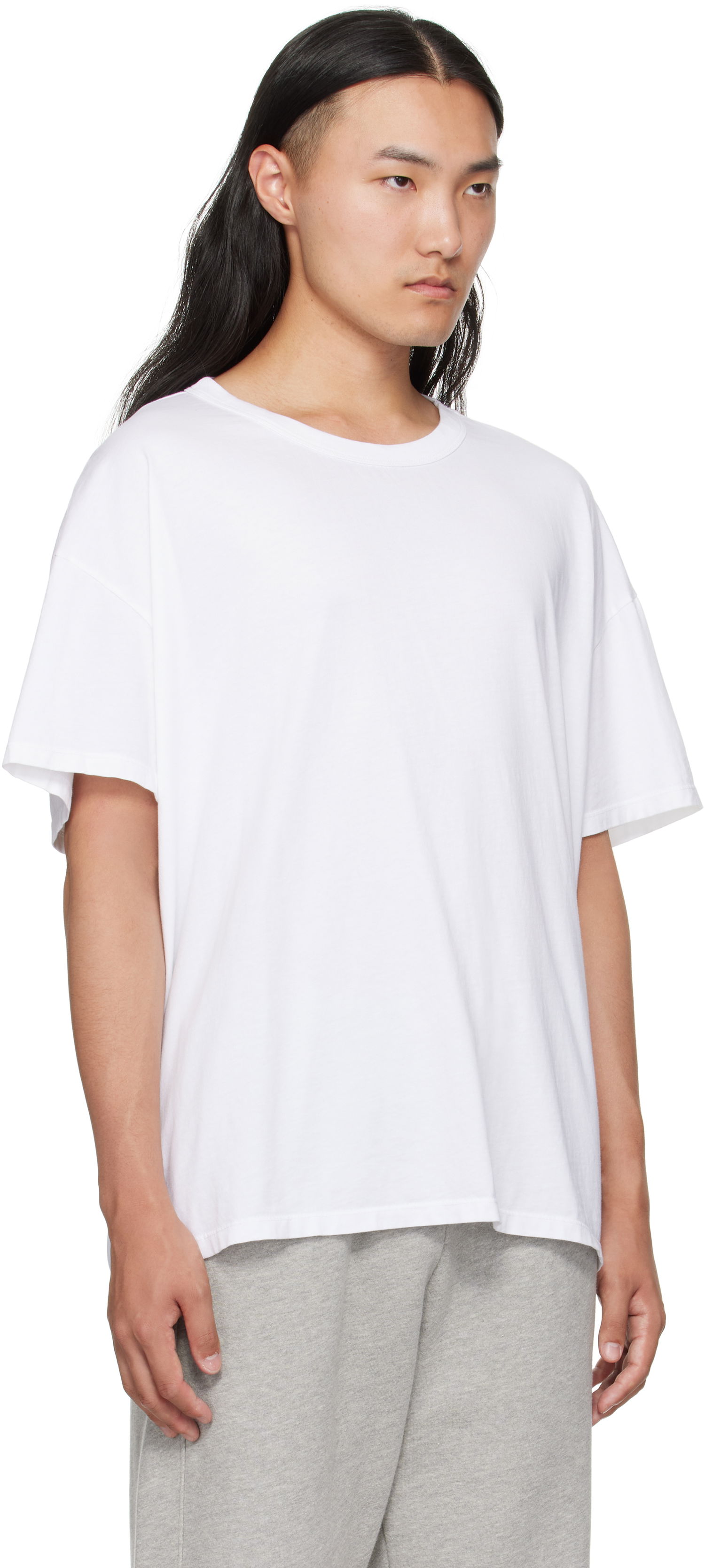 Тениска LES TIEN Les Tien Oversized T-Shirt Бяло | CJ-2092, 1