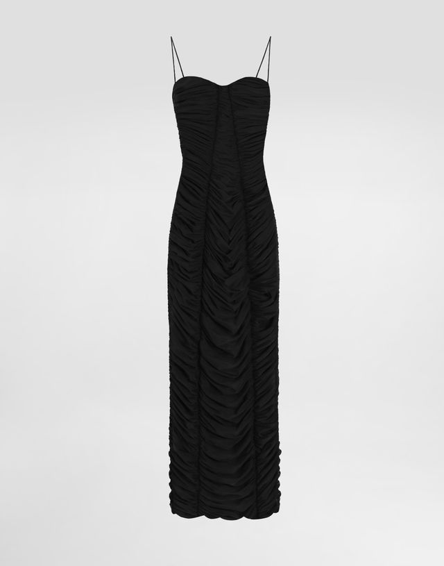 Dolce & Gabbana Calf-length Stretch Tulle Slip Dress