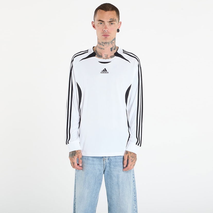 Тениска adidas Originals Teamgeist Adicolor Long Sleeve T-Shirt Бяло | JY6371