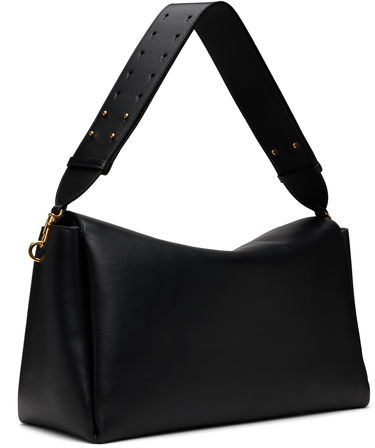 Чанта през рамо AMI AMI Paris Large Carrousel Leather Shoulder Bag Черно | ULL028.AL0103, 2