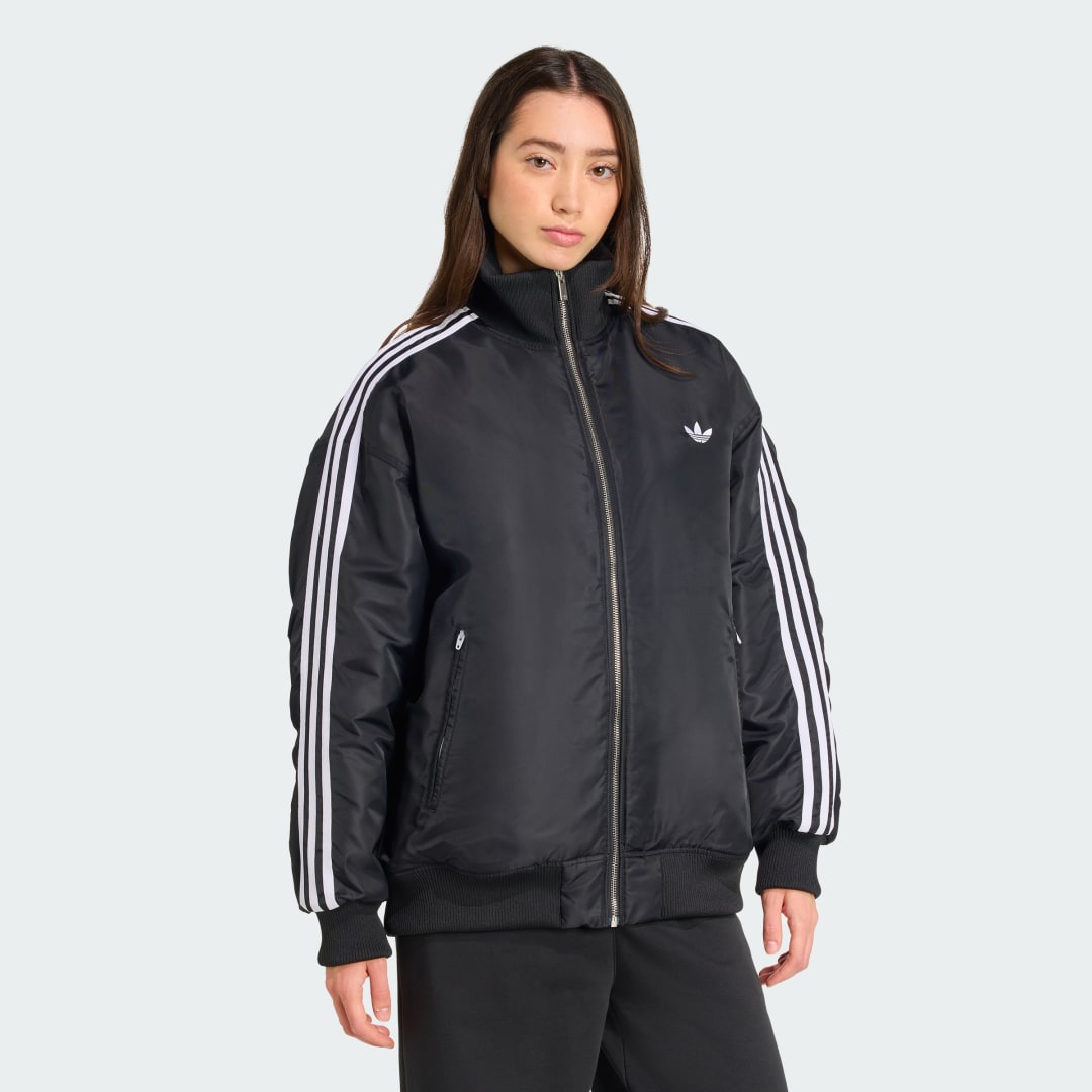 Яке бомбър adidas Performance Firebird Oversized Bomber Jacket Черно | JX2991, 0
