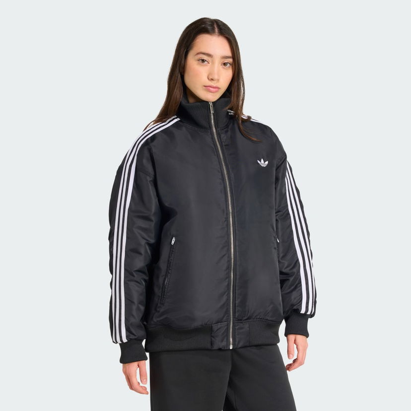 Яке бомбър adidas Performance Firebird Oversized Bomber Jacket Черно | JX2991