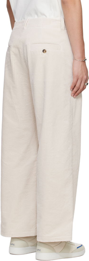 Панталони A.P.C. A.P.C. River Corduroy Wide-Leg Pants Бежово | COHDW-H08470, 2