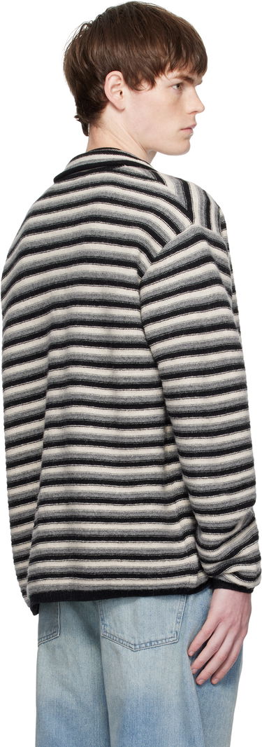 Пуловер We11done We11done Stripe Embroidered Cardigan Многоцветен | WD-KC2-25-620-U-BK, 2