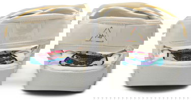 Кецове и обувки adidas Originals Pharrell x Adilette 2.0 Sandal "Cream White" Бяло | EG7831, 3