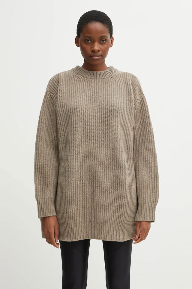MM6 Maison Margiela Ribbed Wool Blend Sweater