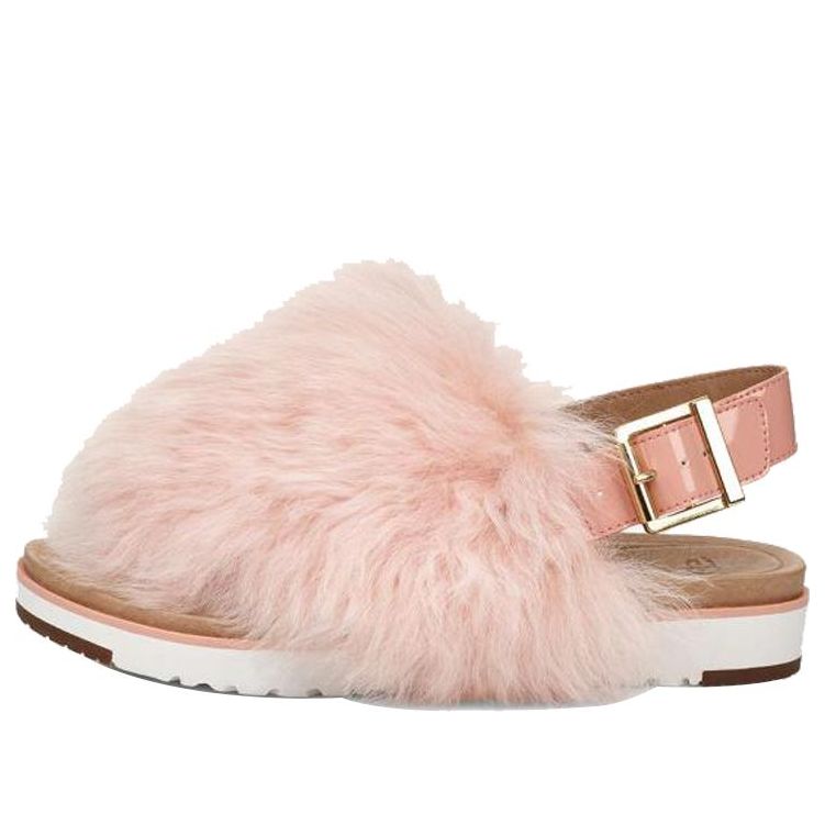Кецове и обувки UGG Sunset Furry Sandals Розово | 1102770-SSET
