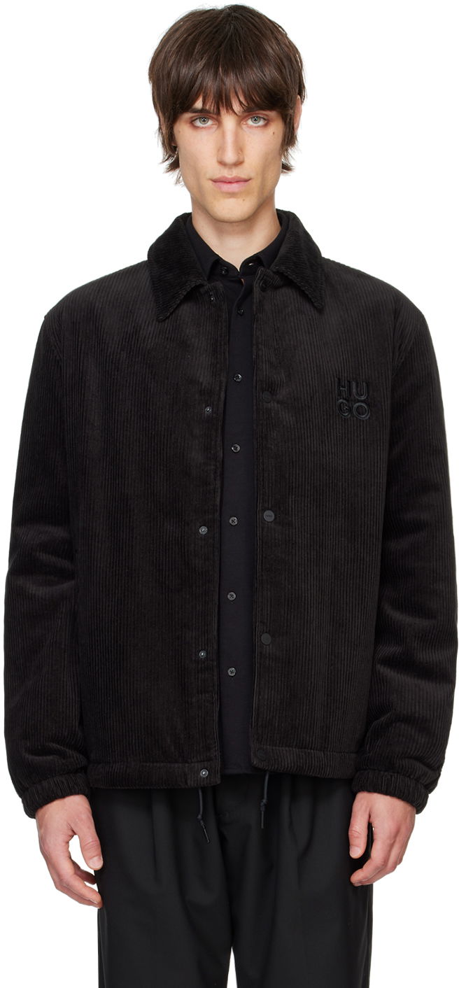 Яке BOSS Corduroy Jacket Черно | 50522513, 0
