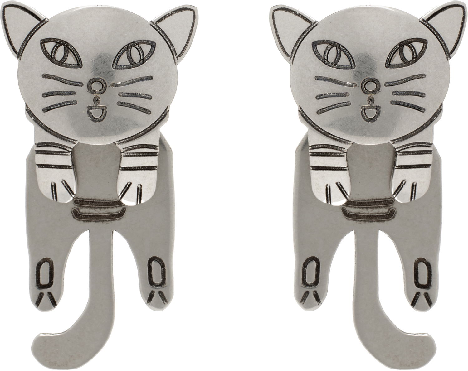 Обеци Marni Marni Cat Earrings Металик | ORMV0543A0 M2000, 0