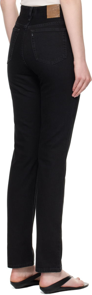 Дънки TOTEME TOTEME High Slim Jeans Черно | 252-WRB0271-FB0046, 2