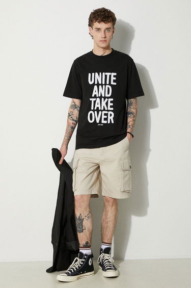 Тениска WOOD WOOD T-Shirt With Print Черно | 50025711.2489, 1