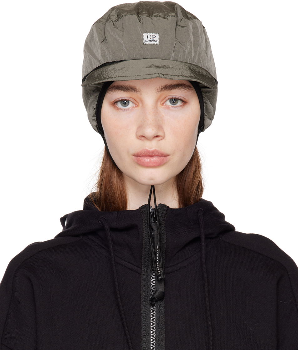 Шапка с козирка C.P. Company Earflap Chrome-R Cap Зелено | 13CMAC239A-005904A, 0