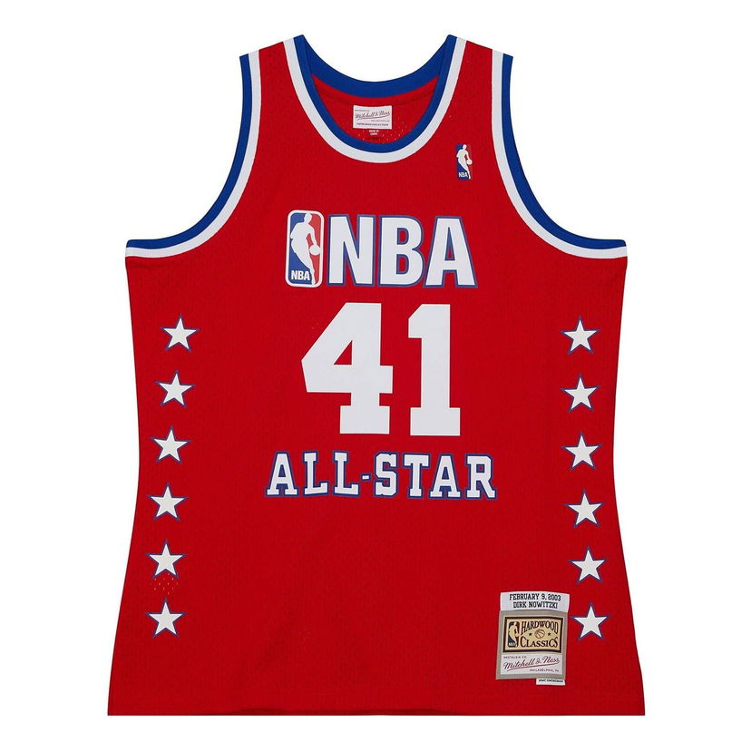 Фланелка Mitchell & Ness NBA All Star West 2003-04 'Dirk Nowitzki 41' Swingman Jersey Червено | SMJY5299-ASW03DNORED1