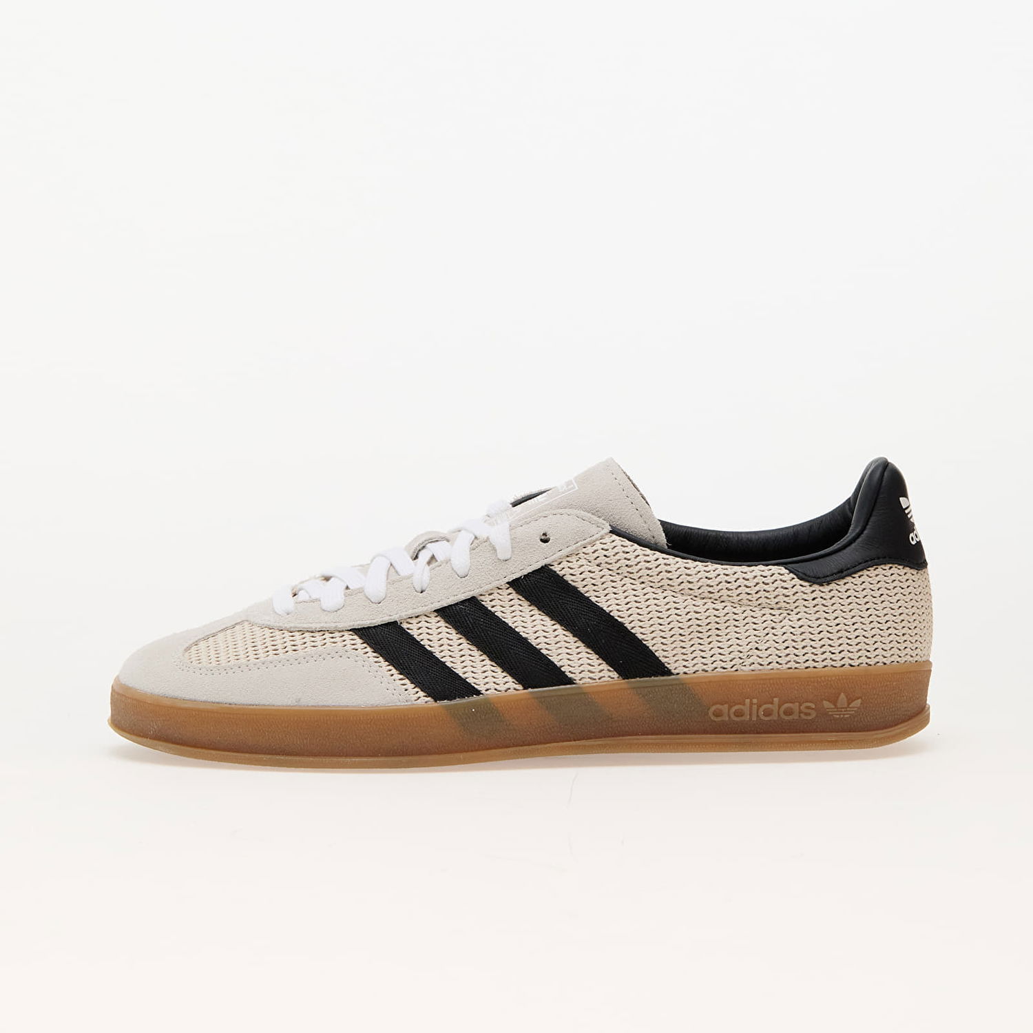 Кецове и обувки adidas Originals Gazelle Indoor Aluminium/ Core Black/ Gum Бежово | IH4769, 0