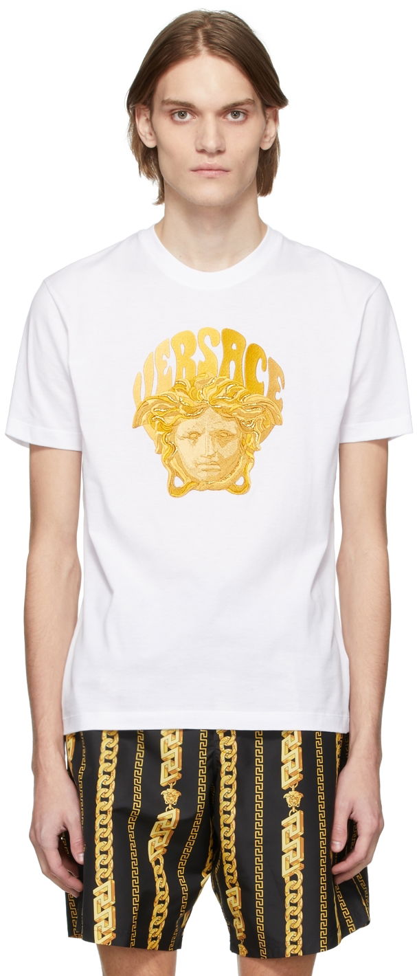 Тениска Versace Music T-Shirt Бяло | 1003913 1A02785, 0