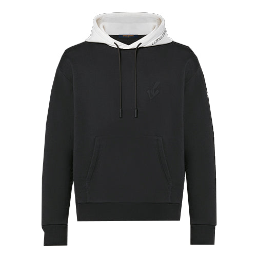 Суитчър Louis Vuitton FW21 Logo Hoodie Черно | 1A9GL7, 0