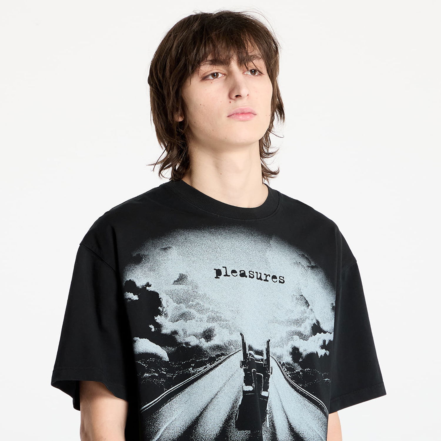 Тениска Pleasures PLEASURES Truck Heavyweight Tee Черно | P25SP025 BLACK, 1