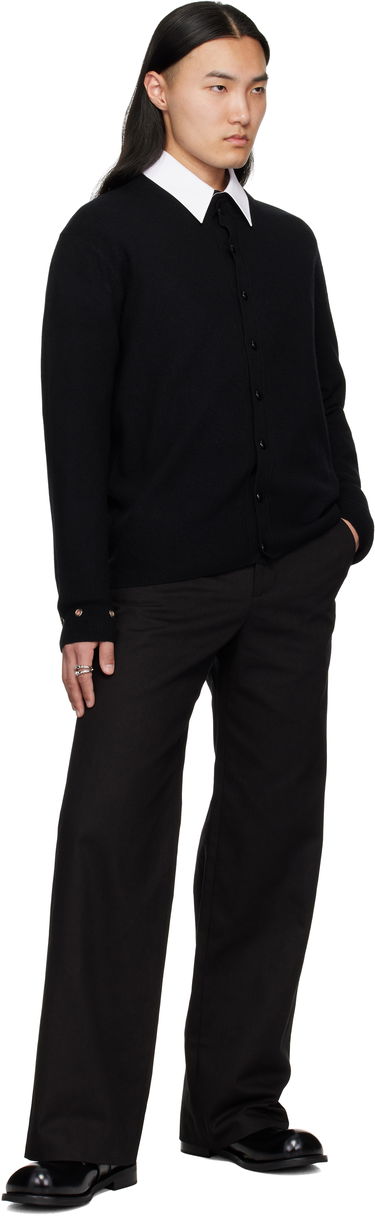 Пуловер We11done We11done Eyelet Detail Cardigan Черно | WD-KC0-25-617-U-BK, 3