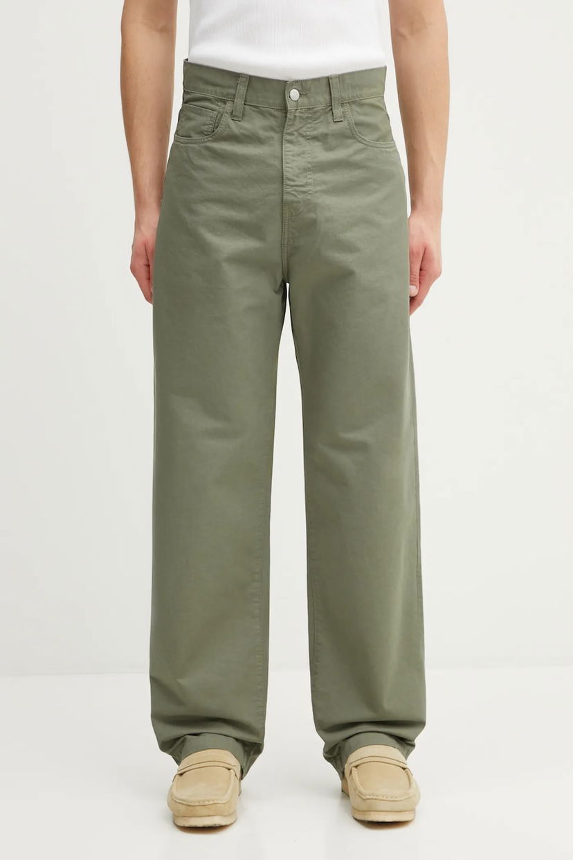 Панталони Carhartt WIP Cotton Landon Pant Зелено | I034806.1YFGD