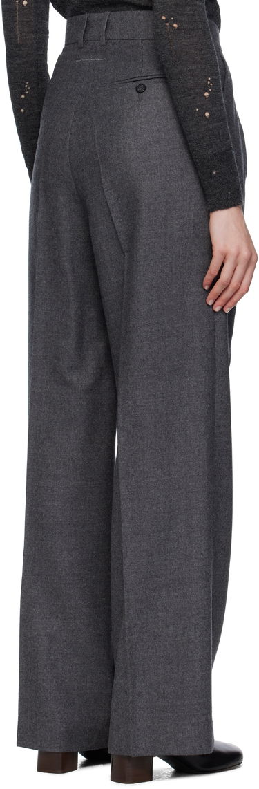 Панталони Maison Margiela MM6 Maison Margiela Tailored Wool Trousers Сиво | S52KA0540 M35466, 2
