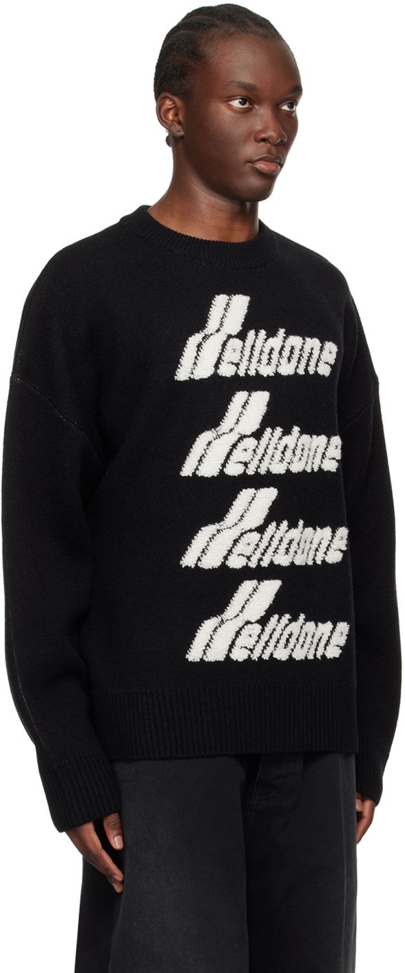 Пуловер We11done We11done Jacquard Knit Sweater Черно | WD-KO1-22-666-U-BK, 1