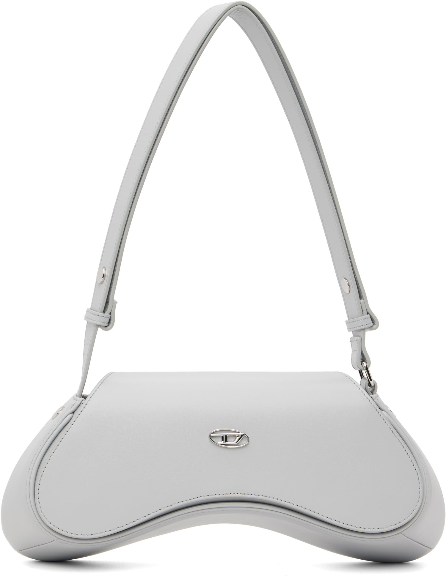 Чанта през рамо Diesel Play Curved Crossbody Bag Сиво | X10221 PR227, 0
