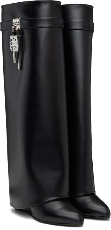 Облекло Givenchy Givenchy Shark Lock Tall Boots Черно | BE702XE1NG001, 3