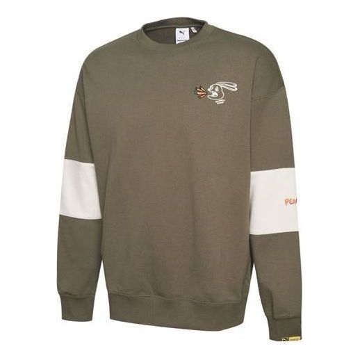 Пуловер Puma Randomevent Crew Sweatshirt Зелено | 59666449