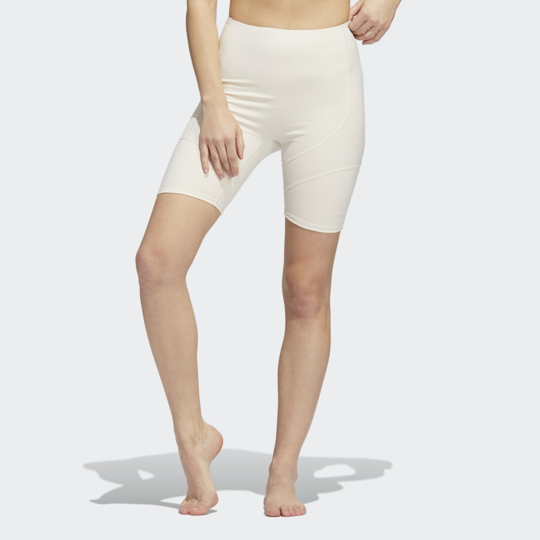 Къси панталони adidas Performance Studio Pocket Yoga Shorts Бяло | HD4483, 0