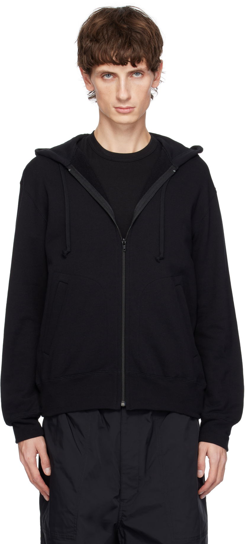 Суитчър Comme des Garçons Heart On Back Zip-Up Hoodie Черно | AX-T343-051