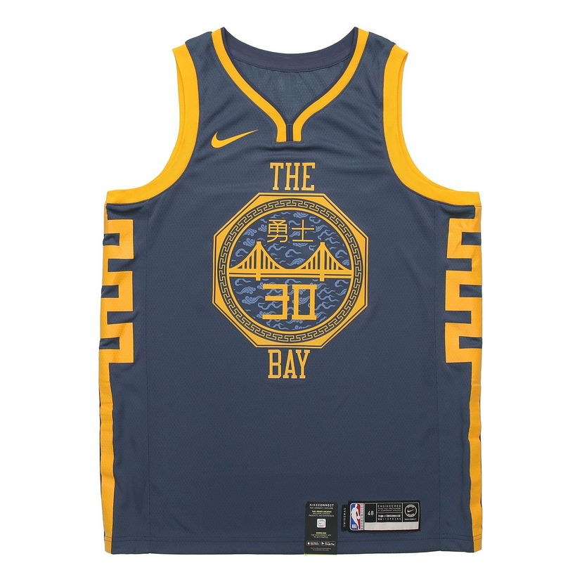 Фланелка Nike NBA Golden State Warriors Curry Fan Edition Jersey Синьо | AJ4610-428