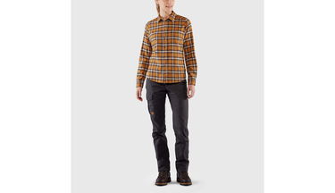 Риза FJÄLLRÄVEN Ovik Flannel Shirt Бургунди | F89833-410-021, 5