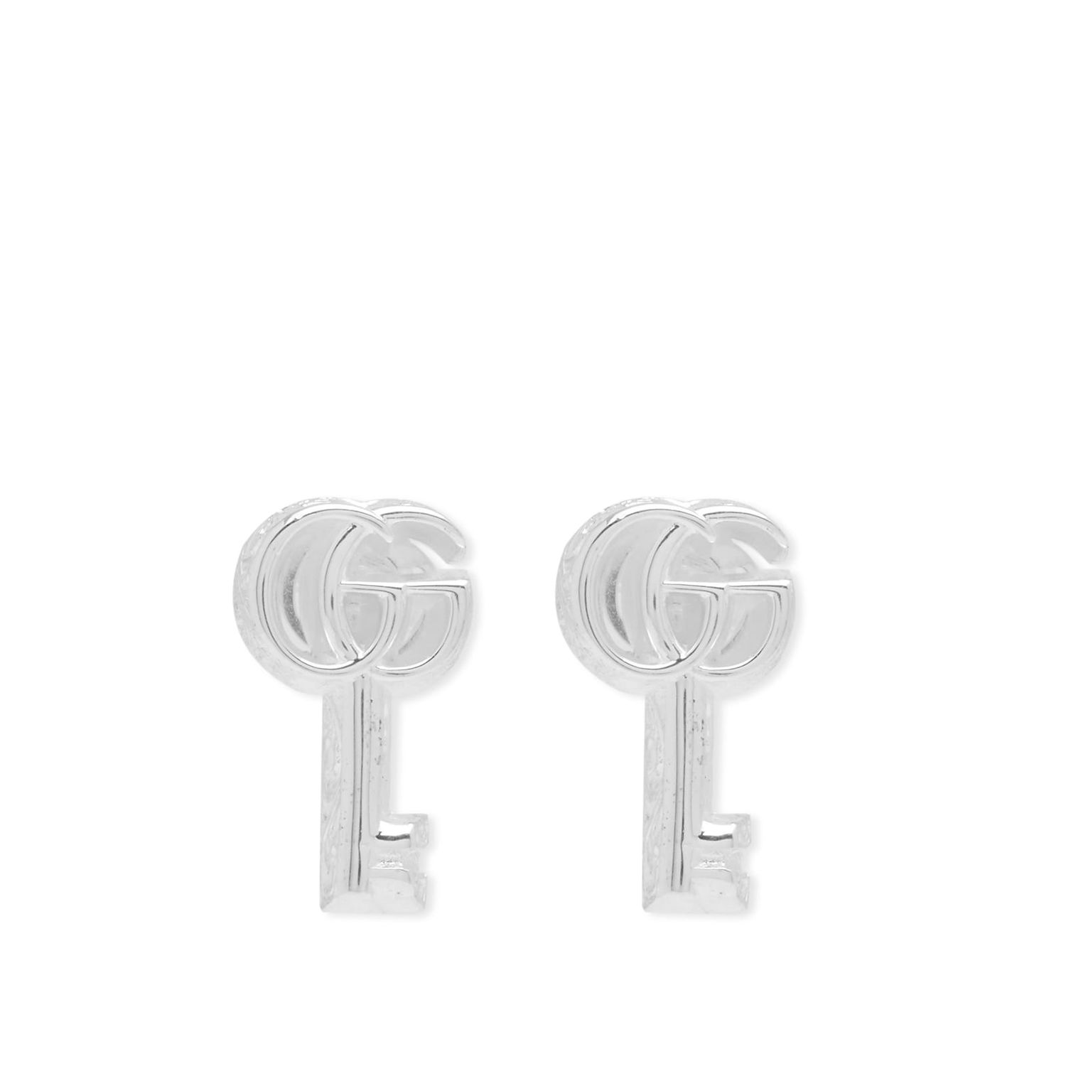 Обеци Gucci GG Marmont Key Earrings Сиво | YBD77072100100U, 0
