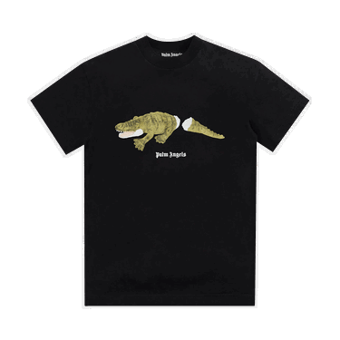 Тениска Palm Angels Croco Classic Tee Черно | PMAA001C99JER0021055, 0