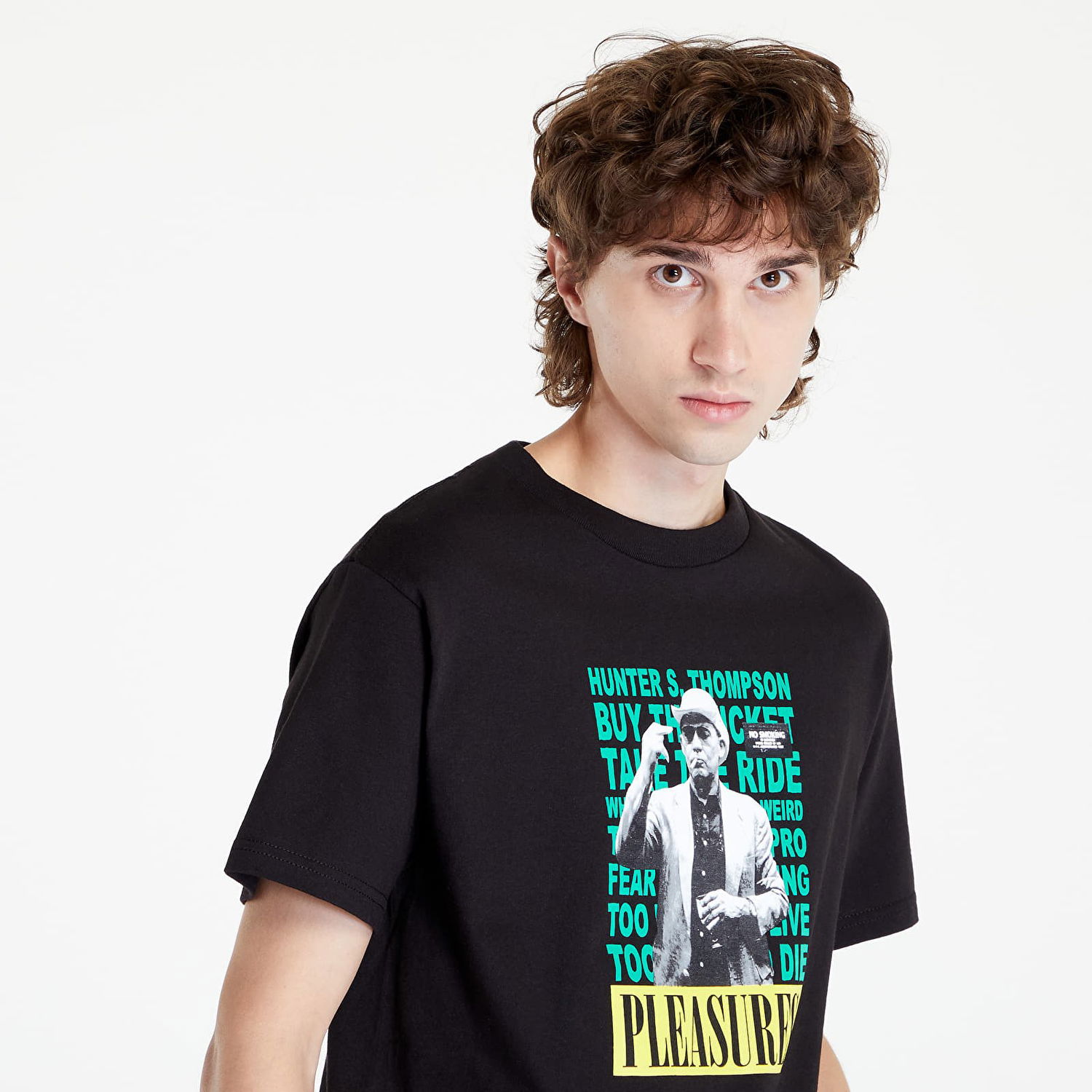 Тениска Pleasures No Smoking T-Shirt Черно | P22W052 BLACK, 1